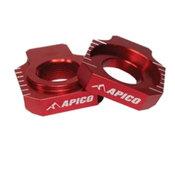 Apico Gasgas Aluminium Axle Blocks - Red 1
