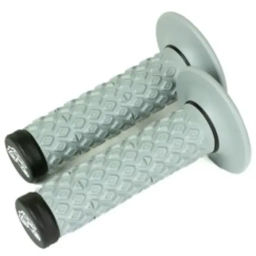 Renthal Dual Compound Ergodiamond Enduro Motocross Grips - Black Grey 1