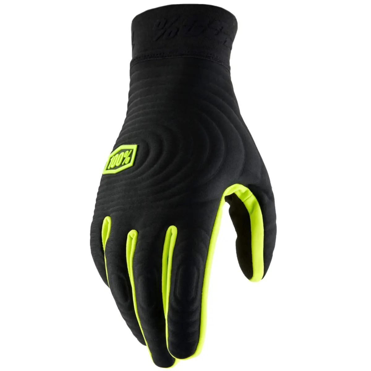 100% Xtreme Brisker Gloves - Black Flo Yellow 1