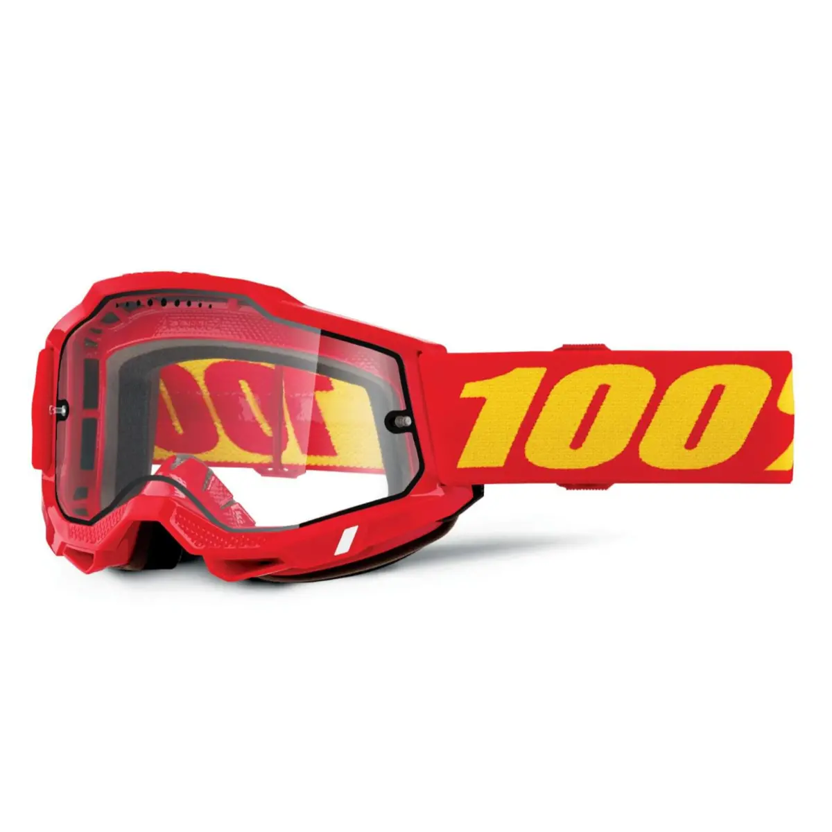 100% Accuri 2 Mtb Goggle Clear Lens - Red 1