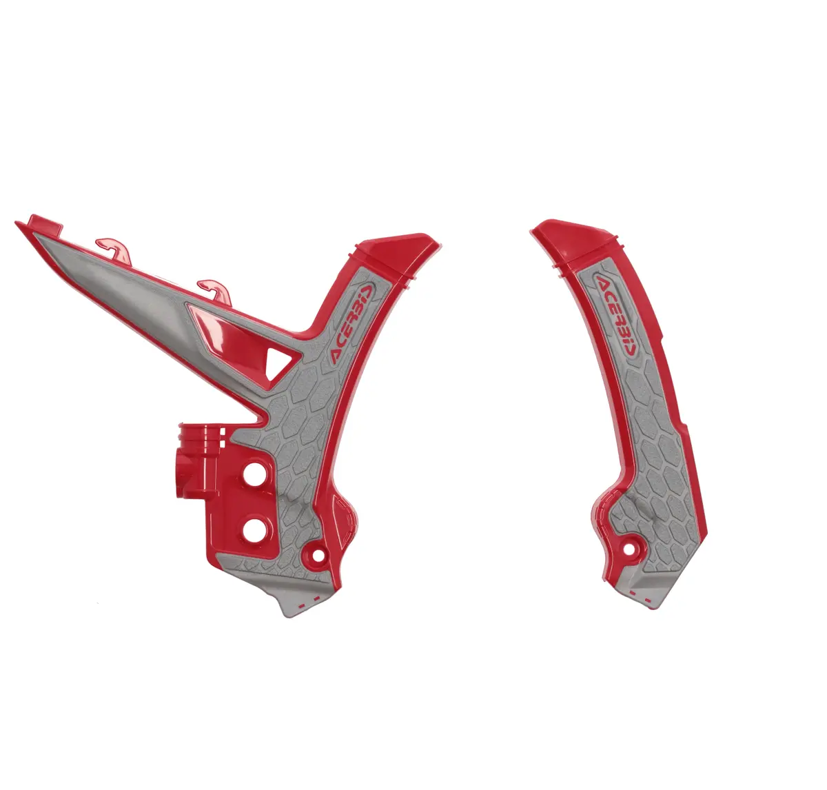 Acerbis Gas Gas X-Grip Frame Guards - Red Grey 1