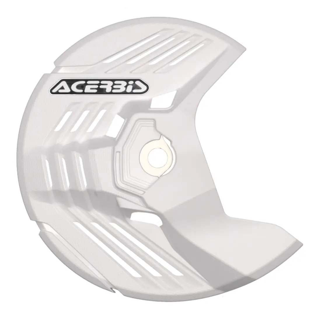 Acerbis Linear Yamaha White Front Disc Protector - Axle Nut Mounted 1