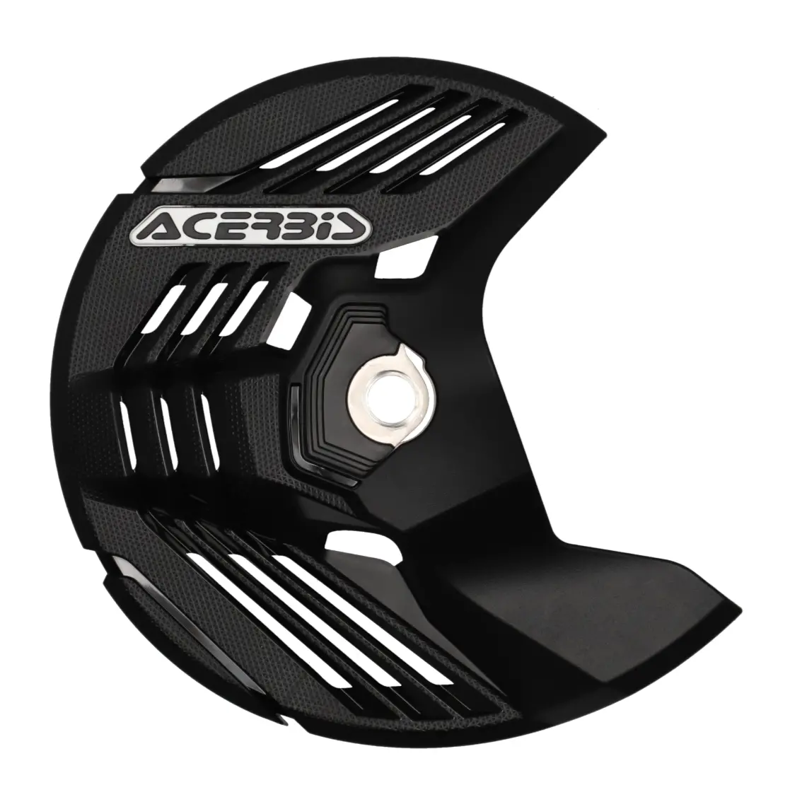 Acerbis Linear Kawasaki Black Front Disc Protector - Axle Nut Mounted 1