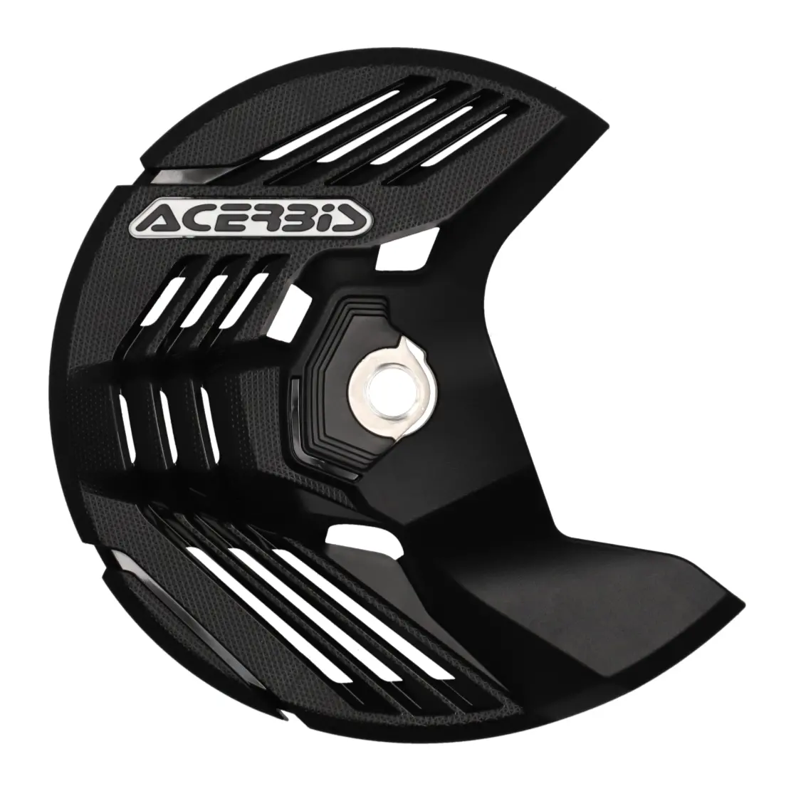 Acerbis Linear Husqvarna Black Front Disc Protector - Axle Nut Mounted 1