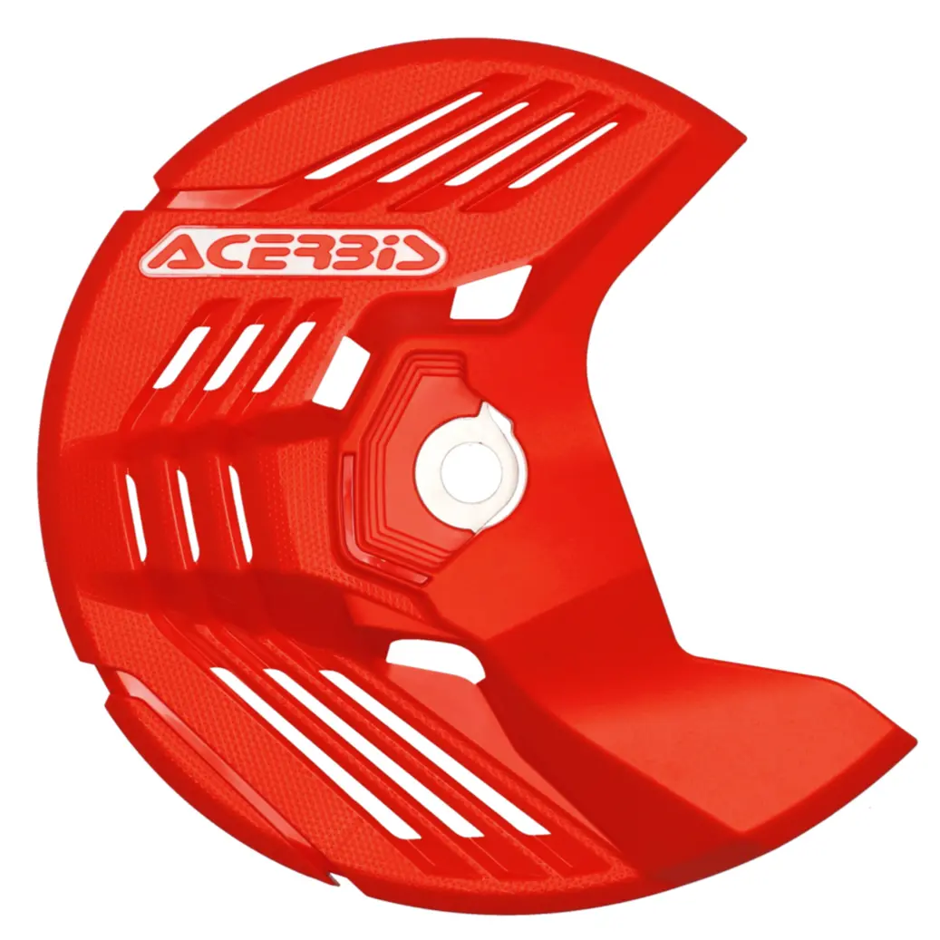 Acerbis Linear Honda Red Front Disc Protector - Axle Nut Mounted 1