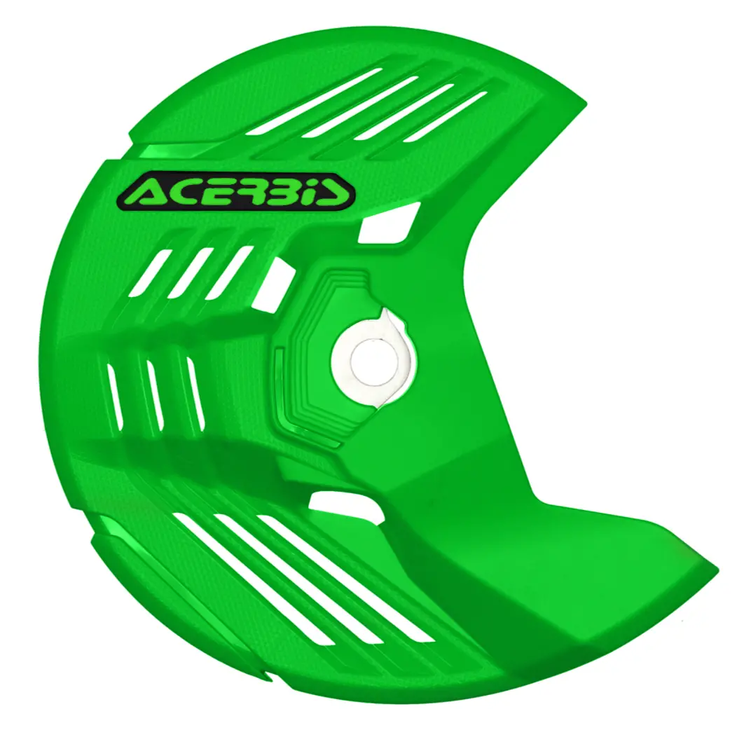 Acerbis Linear Kawasaki Green Front Disc Protector - Axle Nut Mounted 1