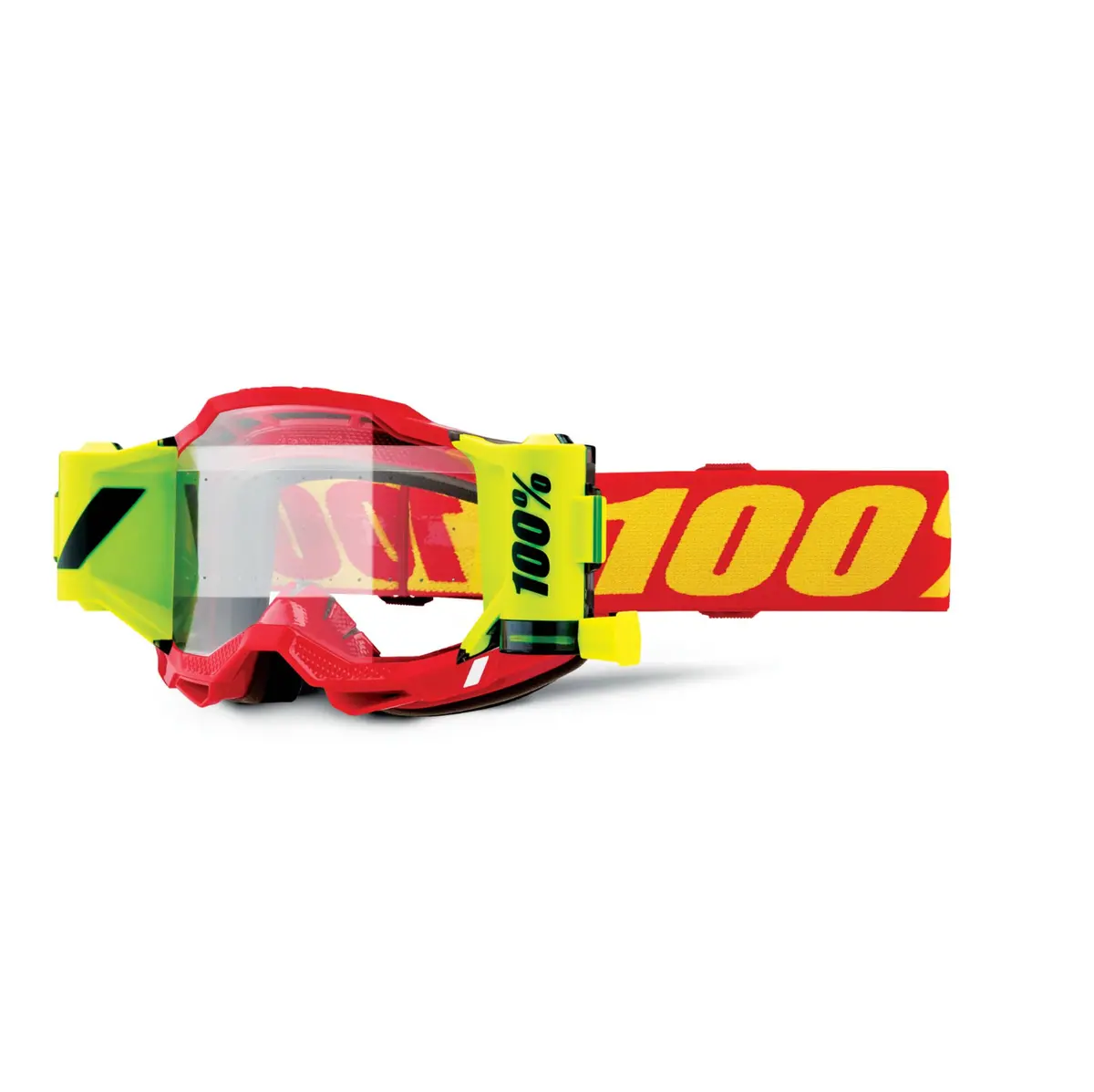 100% Accuri 2 Forecast Goggle Red Yellow - Clear Lens 1