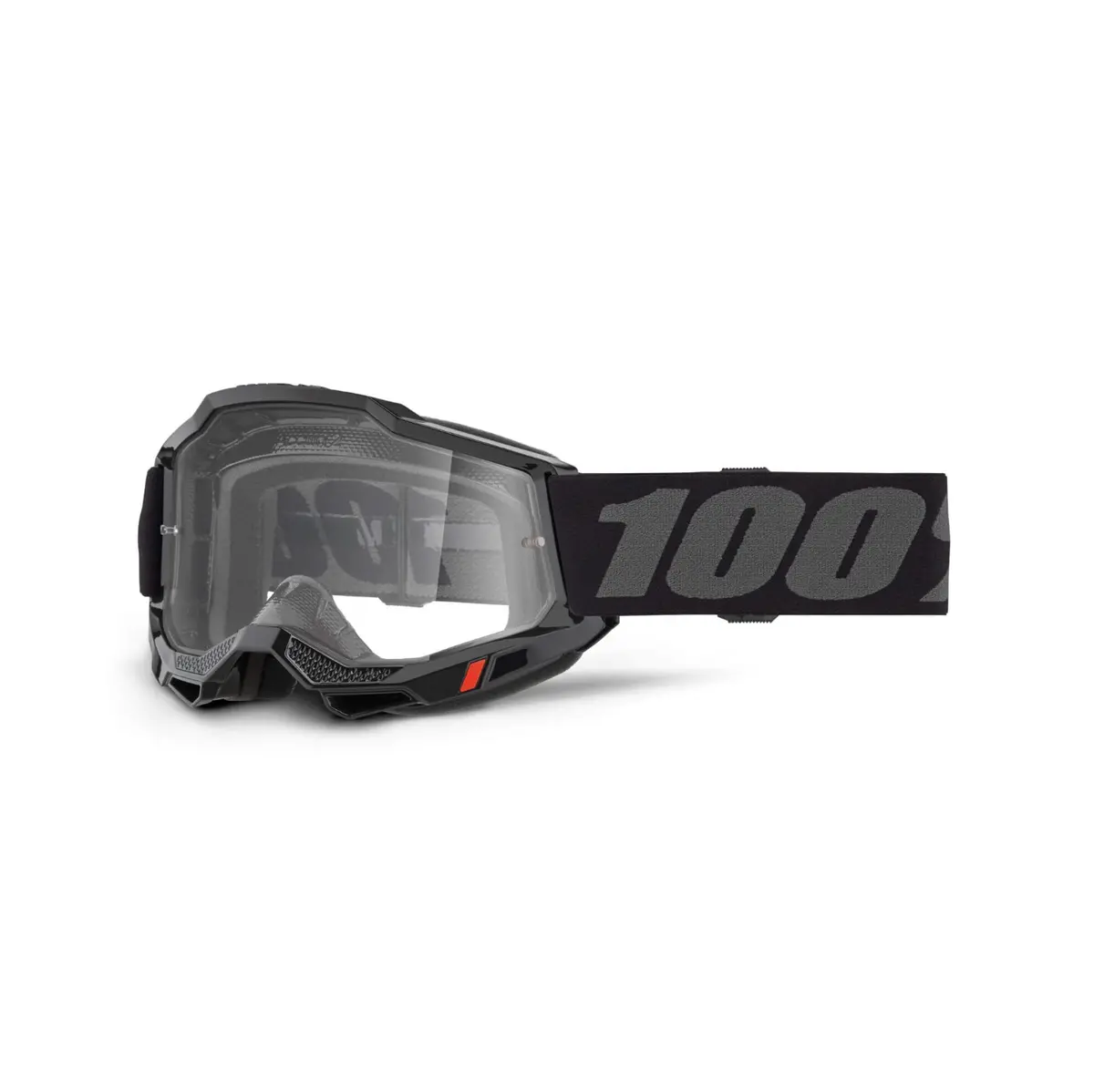 100% Accuri 2 Goggle Black - Clear Lens 1