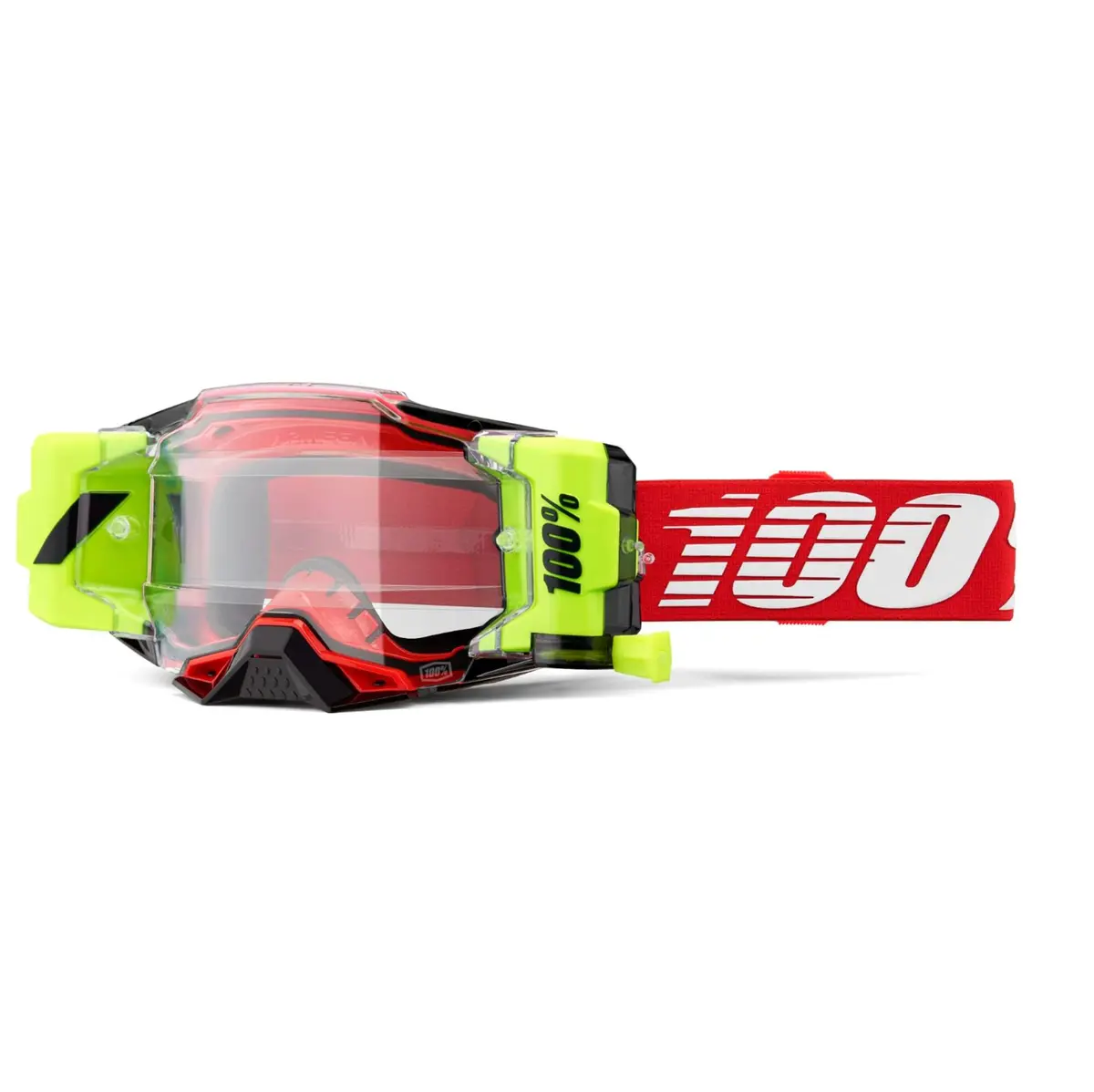 100% Armega Forecast Goggle Red - Clear Lens 1