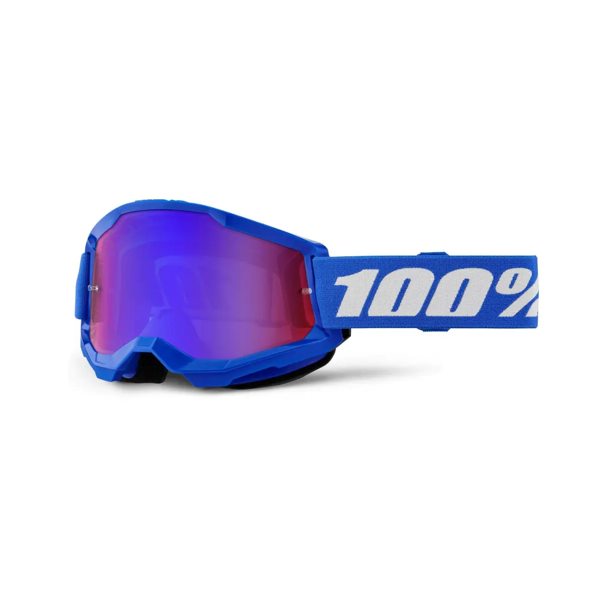 100% Strata 2 Goggle Blue - Red Blue Mirror Lens 1
