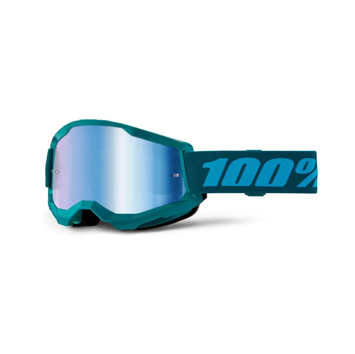 100% Strata 2 Goggle Stone - Blue Mirror Lens 1