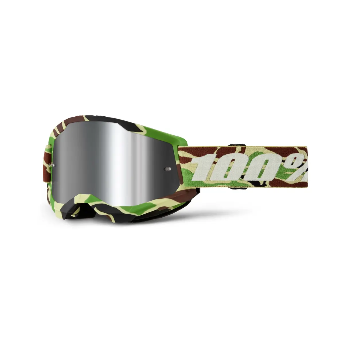 100% Strata 2 Goggle War Camo - Silver Mirror Lens 1