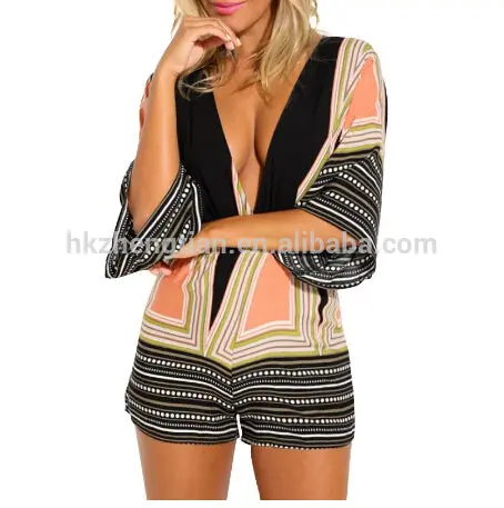 Sexy 2016 Women Ladys Tassel Print Two Piece Festivals Summer Outfit Short Pants 1