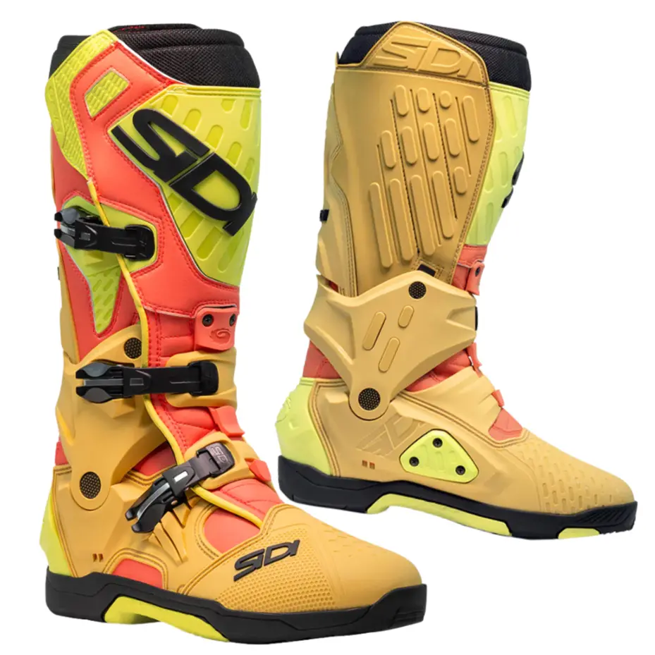 Sidi Crossair Gold Lime Motocross Boots 1