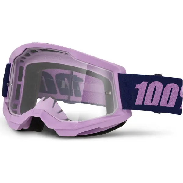 100% Strata 2 Goggle Purple - Clear Lens 1