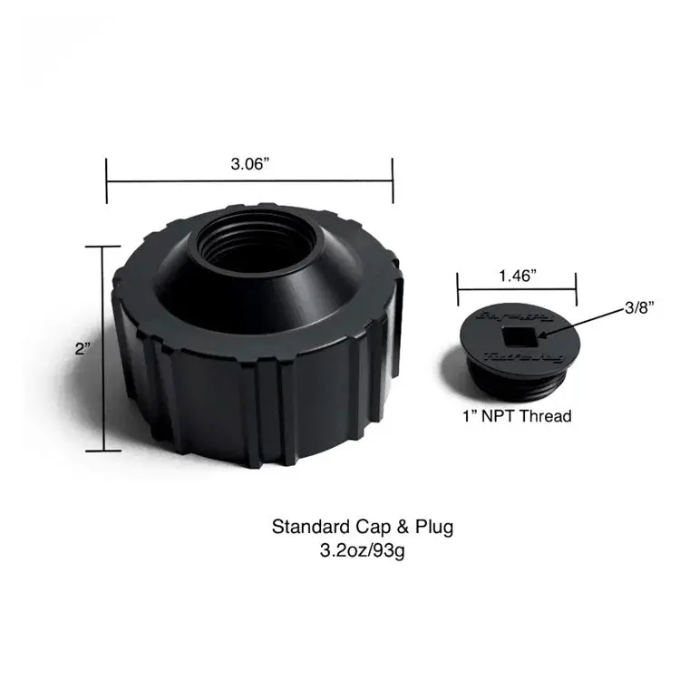 Tuff Jug New Standard Cap With Plug - Black 1