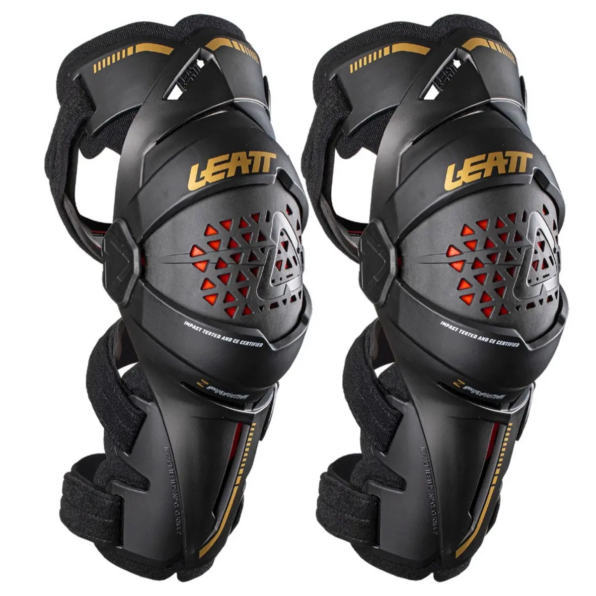 Leatt Z Frame Black Gold Adult Knee Braces 1