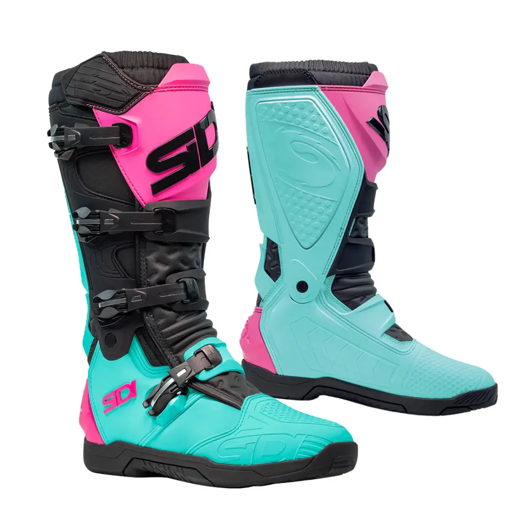 Sidi X-Power Sc Ce Mint Black Pink Motocross Boots 1