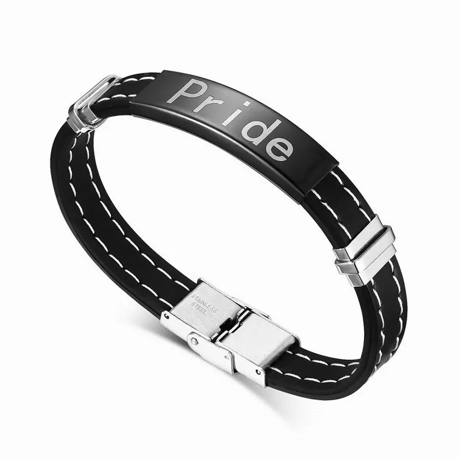 Tomboy Pride Logo Rectangular Bracelets 1