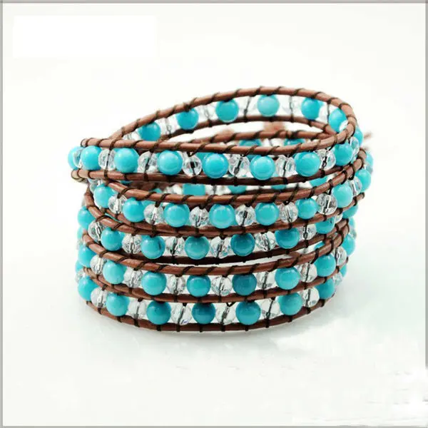 Natural Turquoise Crystal Bracelet 1