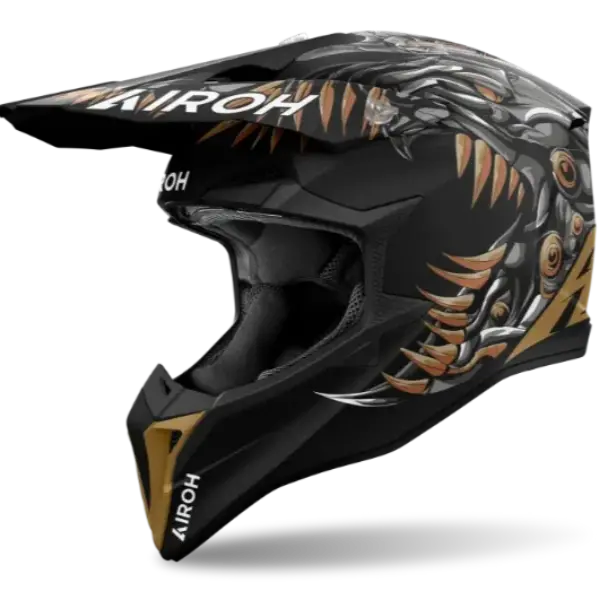 Airoh Wraaap Cyborg Matt Mx Helmet 1