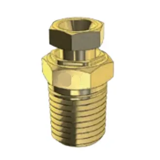 Brass Fitting - 1/4 Npt Hex Head Drain Cock - Imperial 1