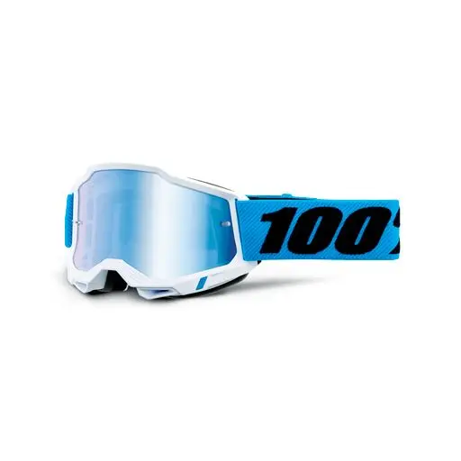 100% Accuri 2 Junior Goggle Novel - Mirror Blue Lens 1