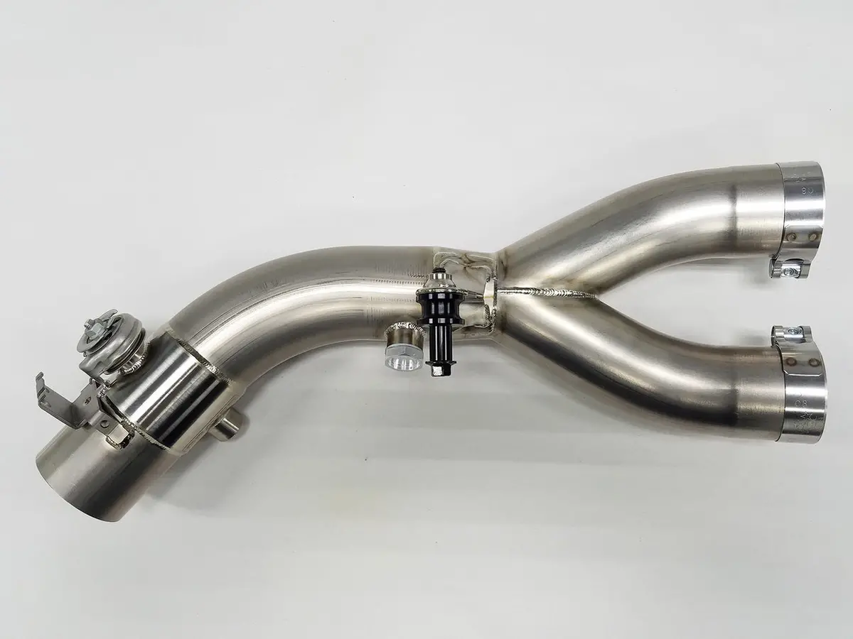 Yamaha R1 Fz10 Mt10 Cat Eliminator Exhaust Valve Type-R Upgrade Y Pipe 1