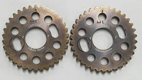 Graves Yamaha R3 Slotted Cam Sprocket Set 1