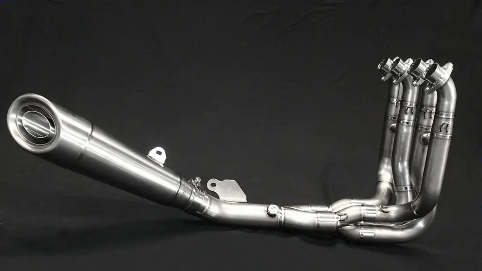 Vandemon Performance Kawasaki Ninja Zh2 Brushed Titanium Exhaust System 2020-24 1