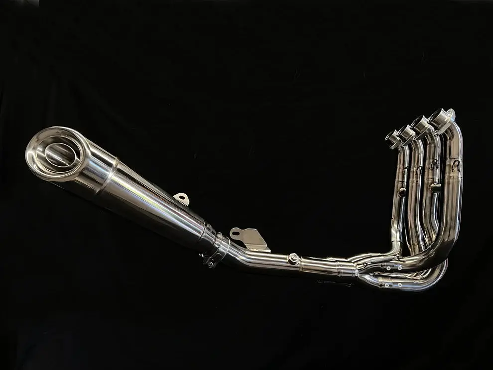 Vandemon Performance Kawasaki Ninja Zh2 Polished Titanium Exhaust System 2020-24 1