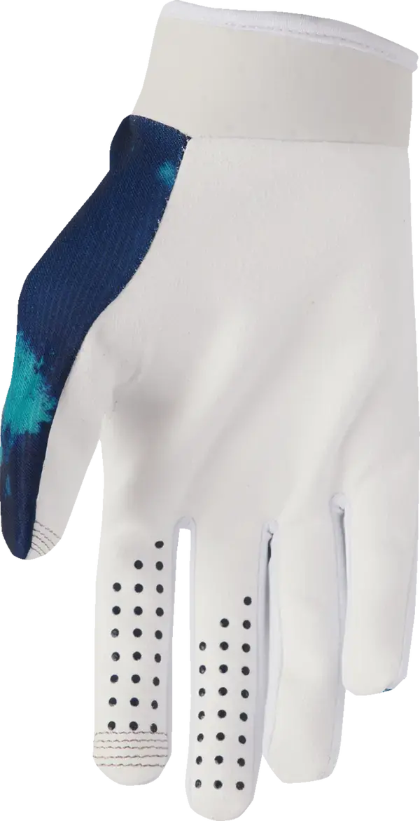 2026 Thor Glove Youth Launchmode Bleach White Aqua 2