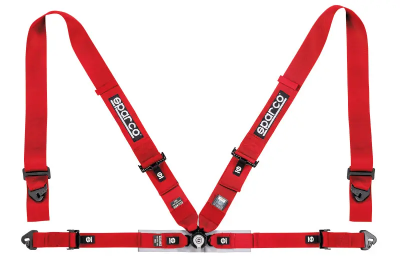 Sparco Belt 4Pt 3In/2In Competition Harness - Red 1