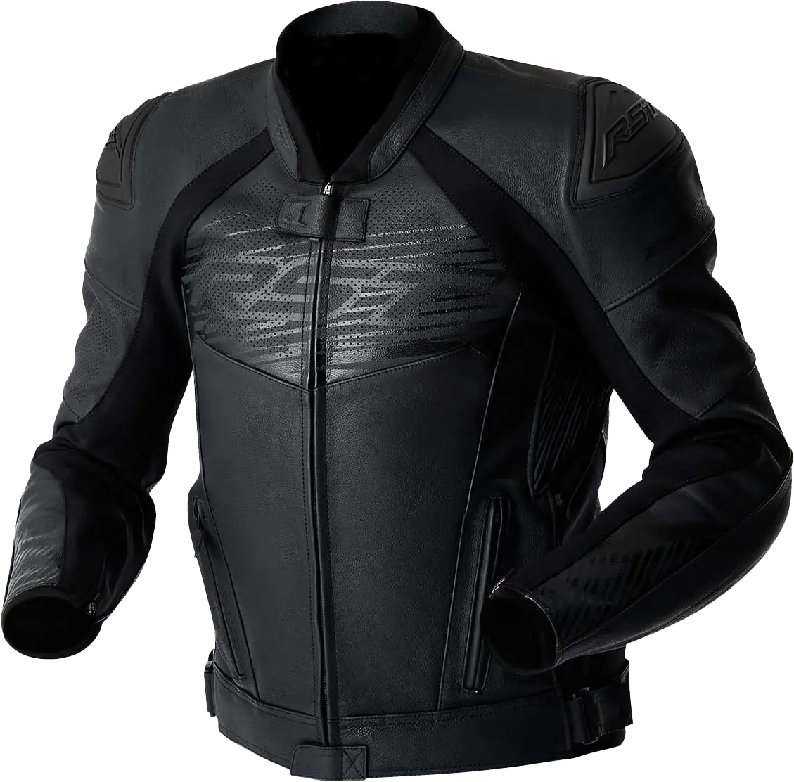 Rst Tractech Evo D3o Jacket Black Leather Xl 103635Blk-46 1