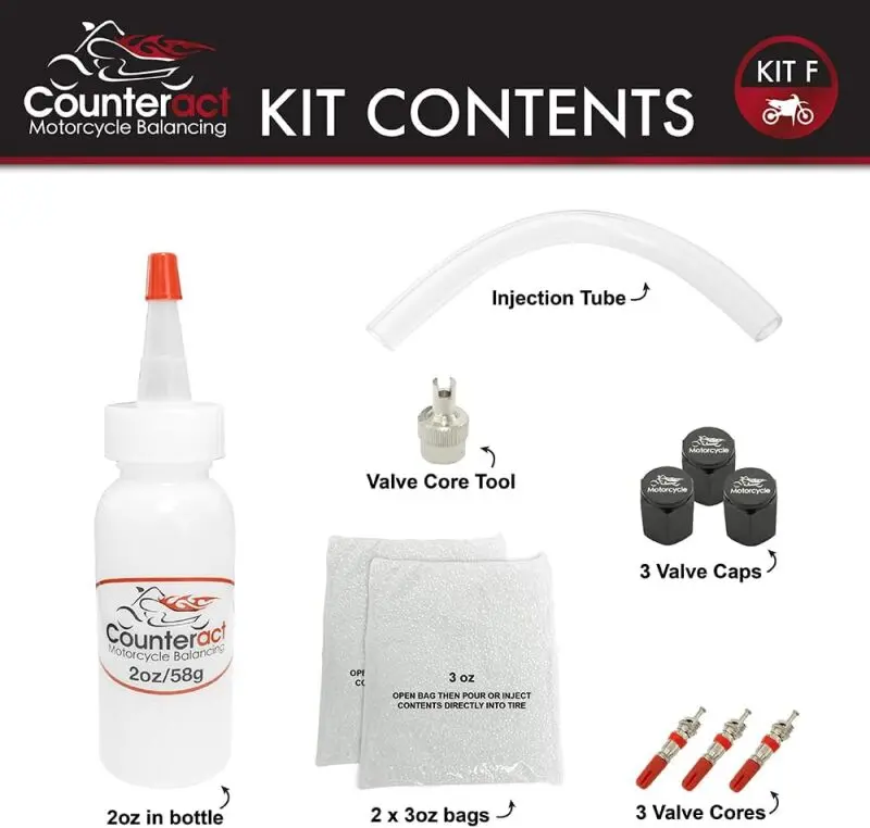 Counteract Motorcycle Balancing Bead Diy Kit: (1) 2Oz Bag / (2) 3Oz Bags 1