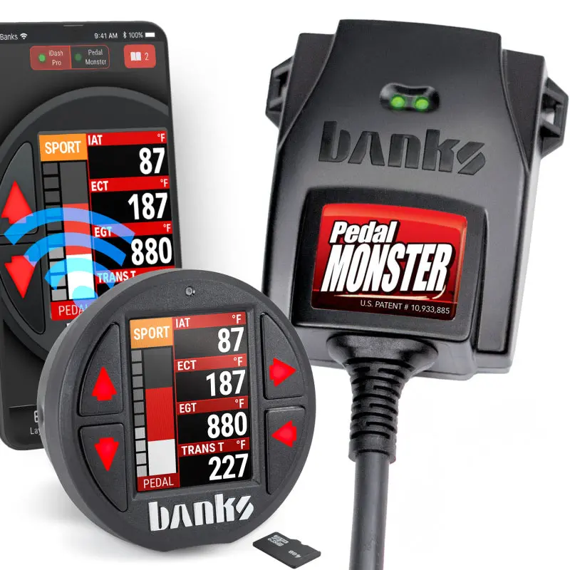 Banks Power Pedal Monster Kit Molex Mx64 6 Way With Idash Data Pro 1