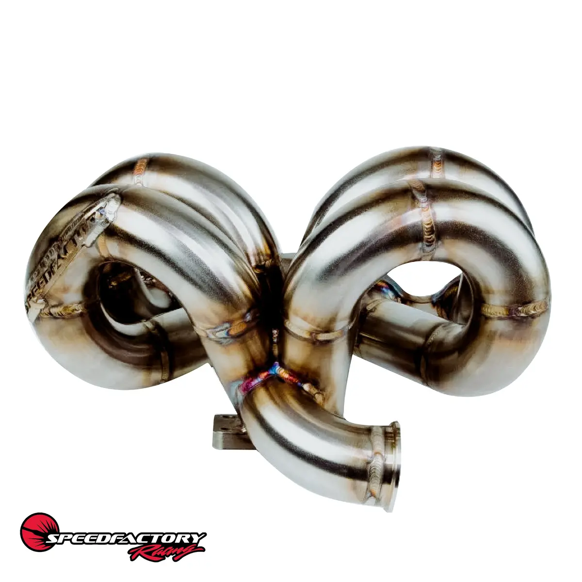 Speedfactory Racing A/C Compatible Ram Horn Turbo Manifold 1