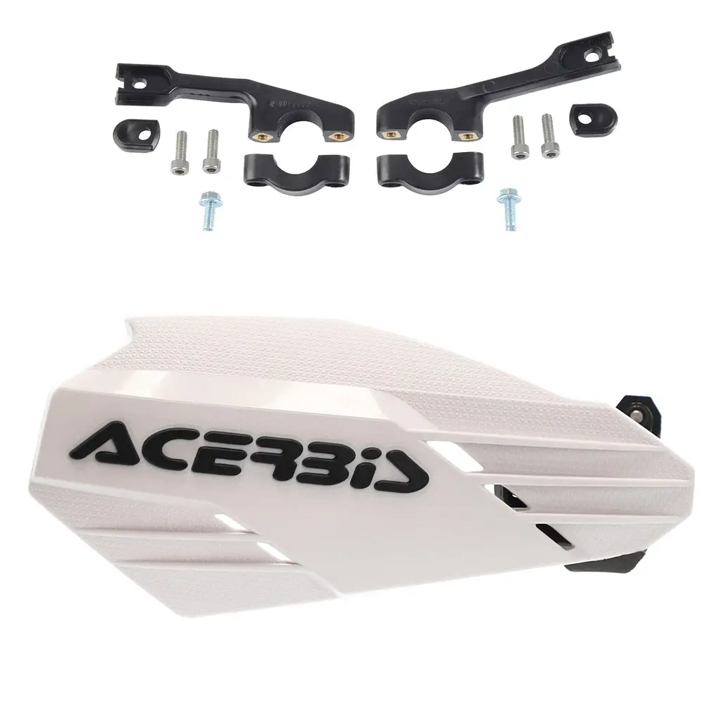 Acerbis Linear Handguards White Black 1