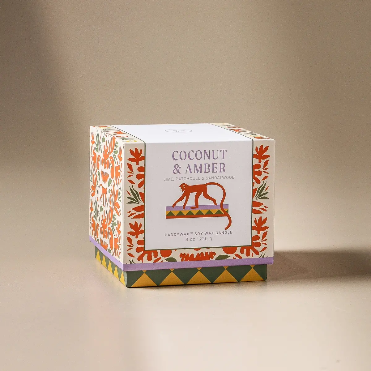 Adopo 226G Jungle Ceramic Candle - Coconut & Amber 1