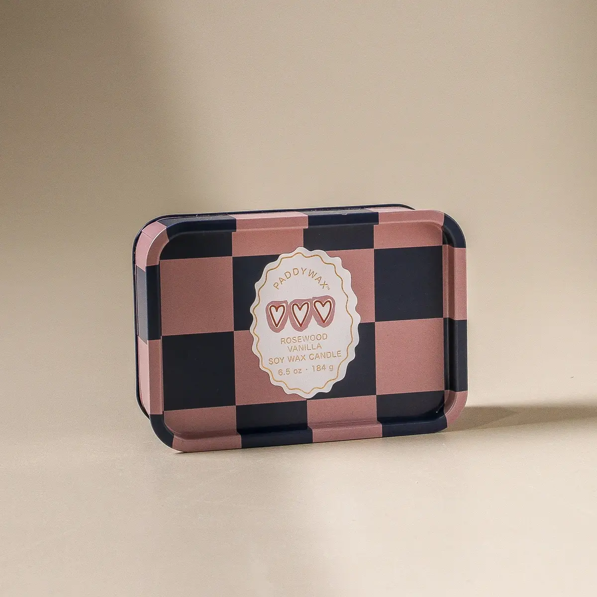 Adopo Tin Candle Hearts - Rosewood Vanilla 1
