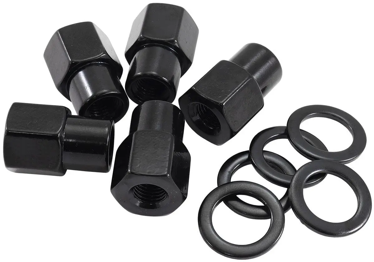 Af3018-6000 M14×1.5 Black Open-Shank Wheel Nuts (0.550" Diameter) 1