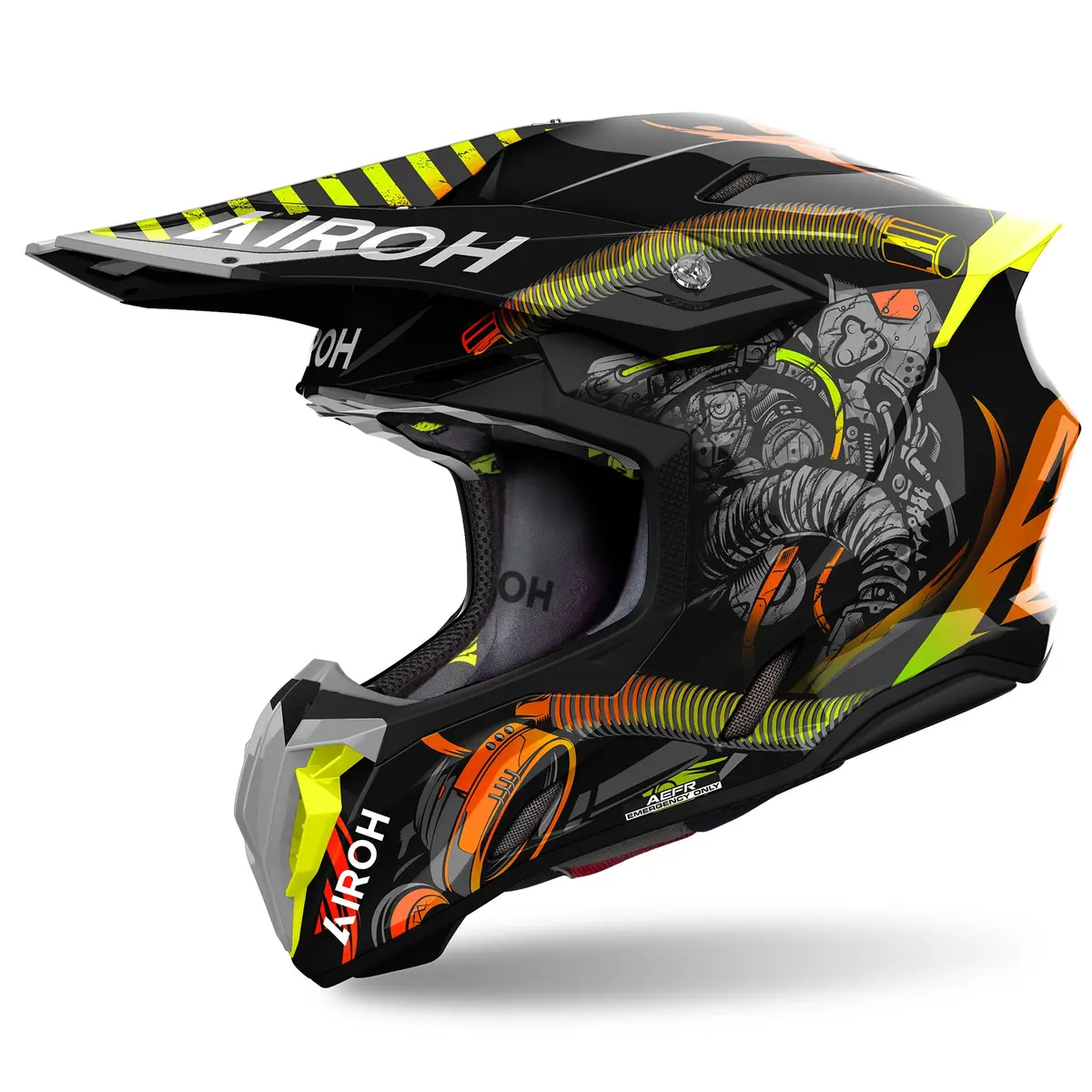 Airoh Twist 3 Toxic Gloss Motocross Helmet 1