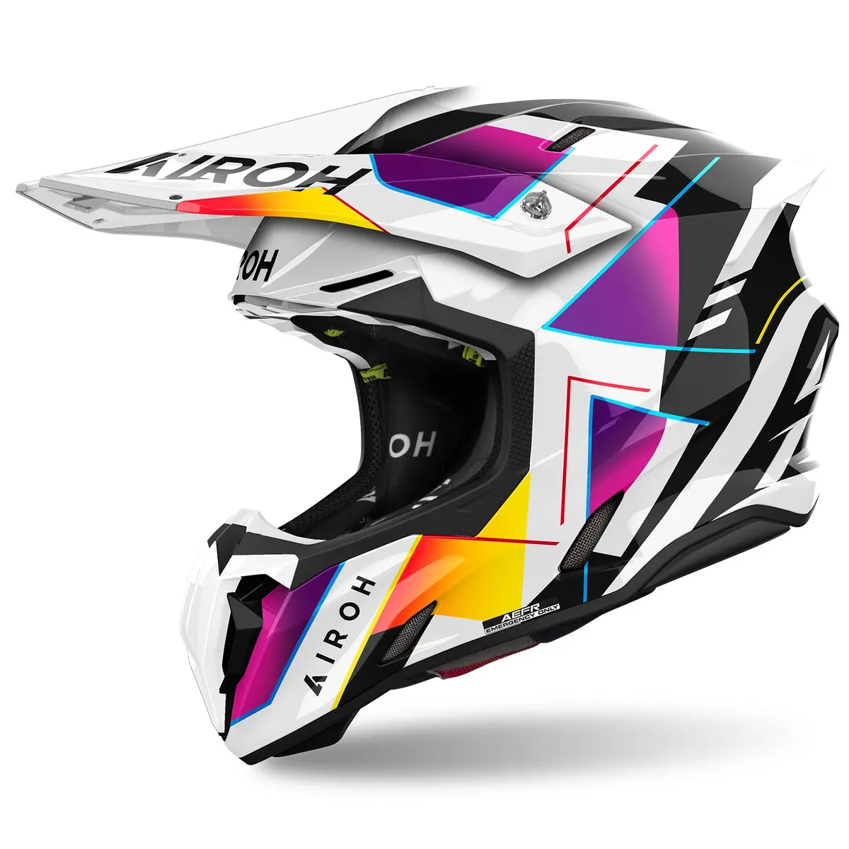 Airoh Twist 3 Rainbow Gloss Motocross Helmet 1