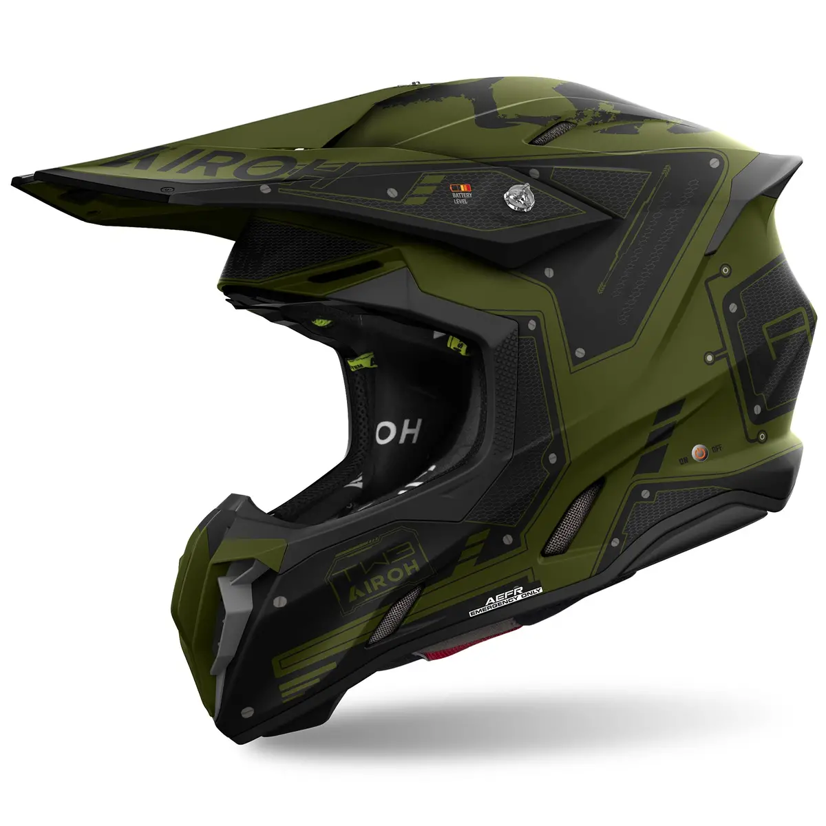 Airoh Twist 3 Military Matt Motocross Helmet 1