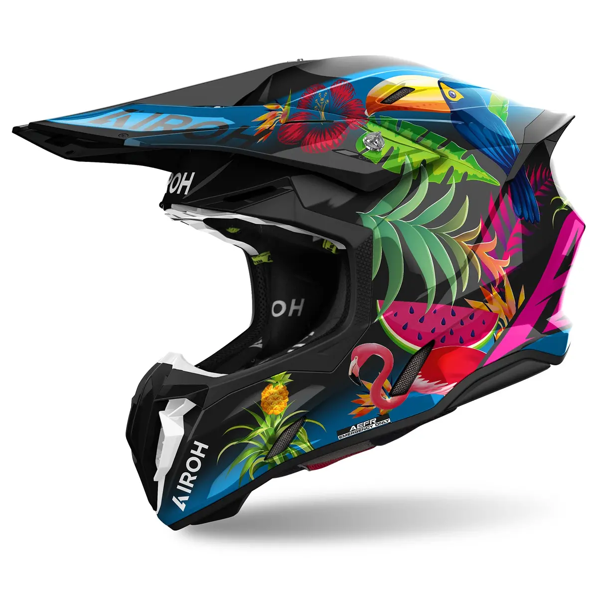 Airoh Twist 3 Amazonia Gloss Motocross Helmet 1