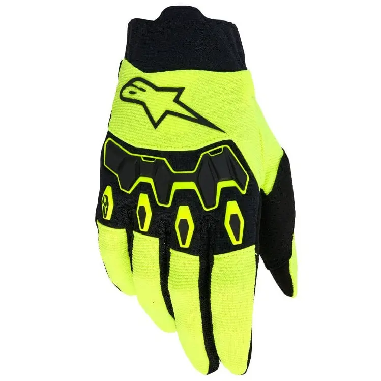 Alpinestars Full Bore V2 Gloves Yellow Flou Black 1