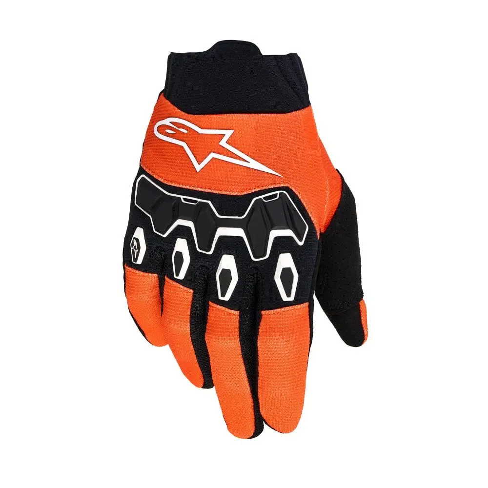 Alpinestars Youth And Kids Full Bore V2 Gloves Orange White Black 1
