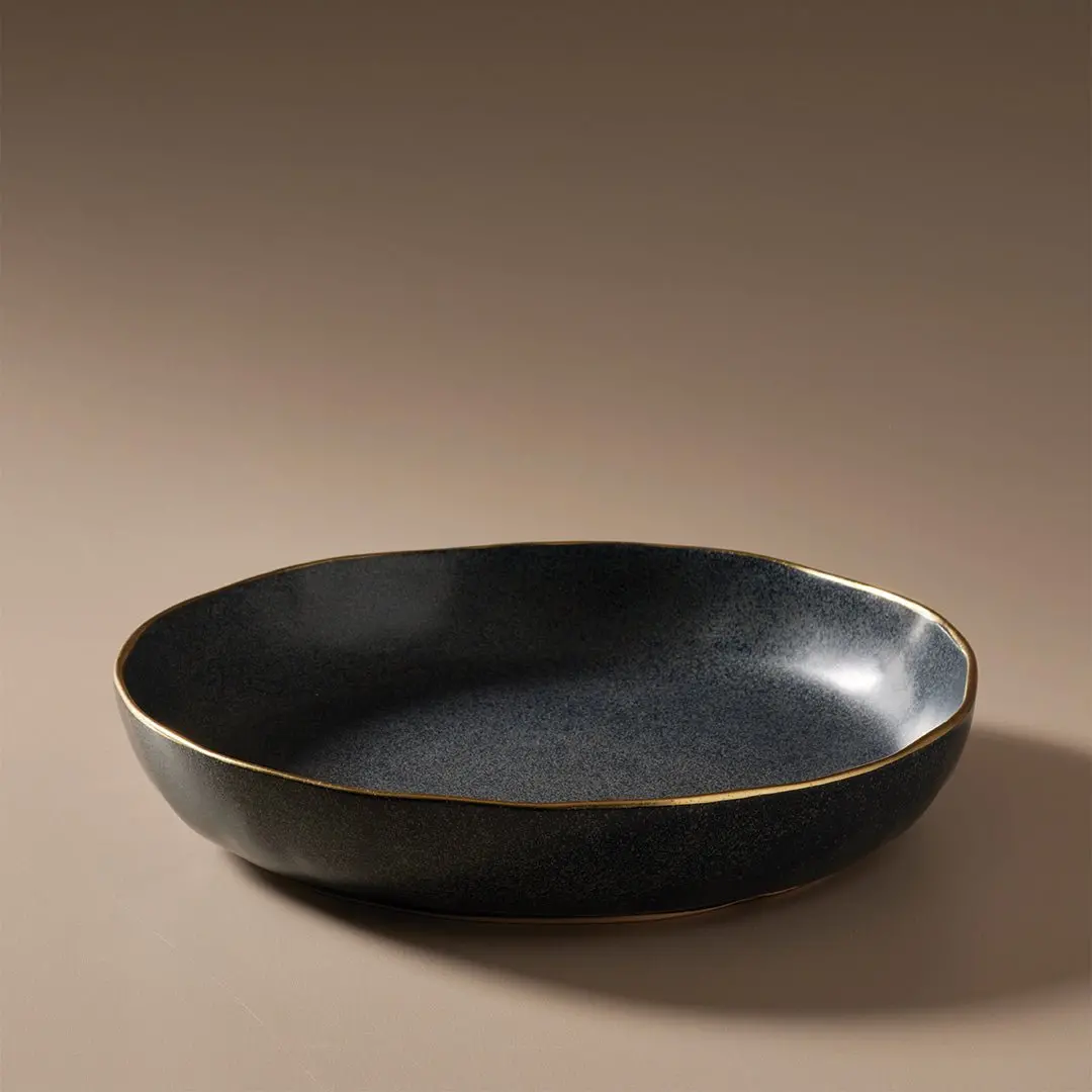 Ariel Salad Bowl Matt Black 1