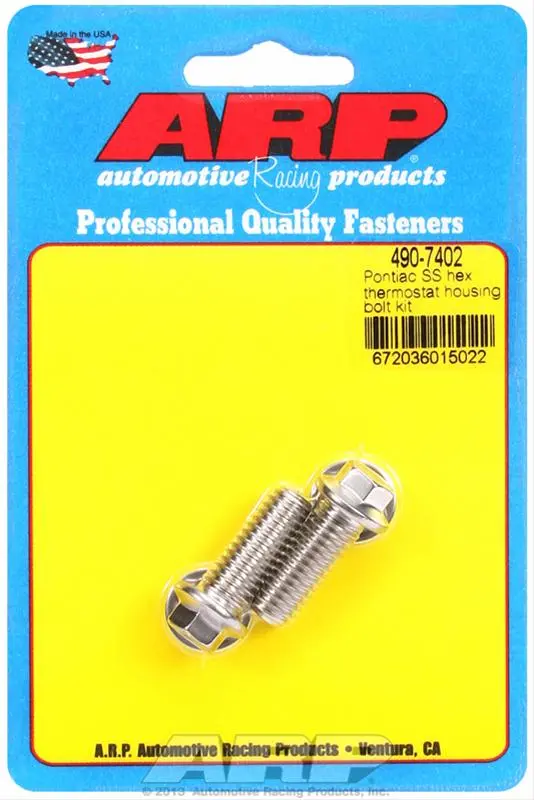 Arp 490-7402 Thermostat Housing Bolt And Washer Set 1