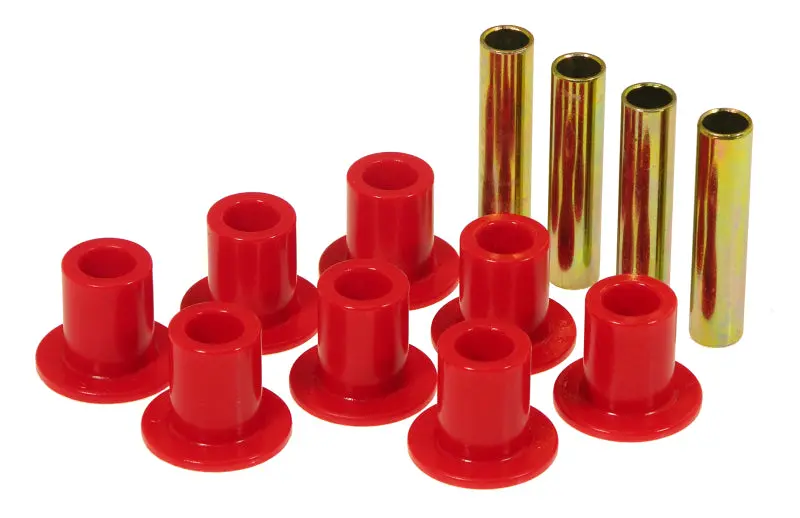 Prothane 87-96 Jeep Front Spring & Shackle Bushings - Red 1